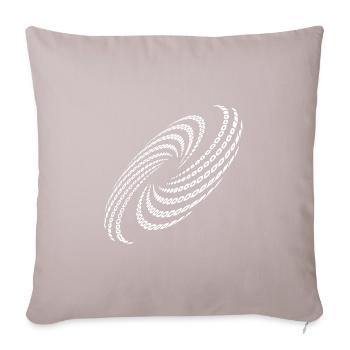 Twisted Spiral Planet Whirlpool Formation - Sofa pillow with filling 45cm x 45cm - light taupe - Front