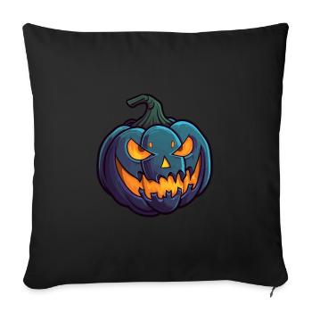 Wild Grimace Halloween Pumpkin Glowing Eyes - Sofa pillow with filling 45cm x 45cm - black - Front