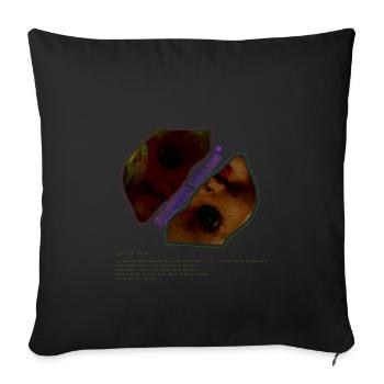 Illusions Collide: Two Faced Doll Graphic - Sofa pillow with filling 45cm x 45cm - black - Front