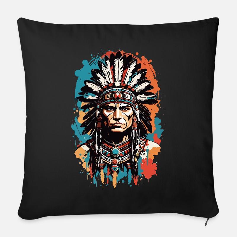 Chieftain - Sofa pillow with filling 45cm x 45cm - black