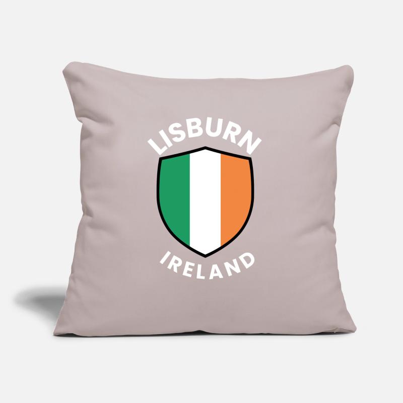 Lisburn Shield Irish Flag Tee Sofa pillow with filling 45cm x 45cm