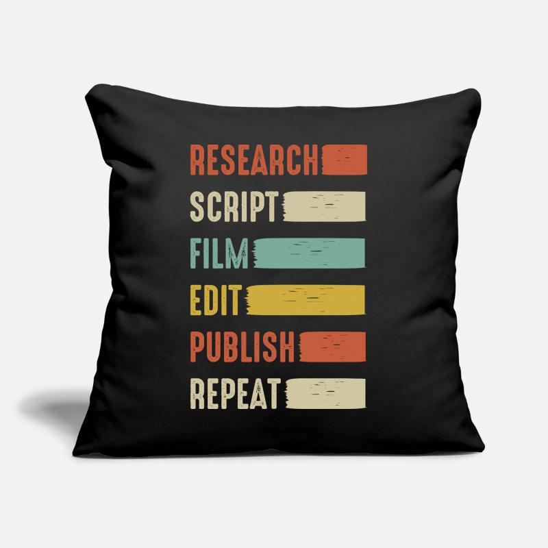 Video Editor Content Creator Vlogger Streamer  Sofa pillow with filling 45cm x 45cm