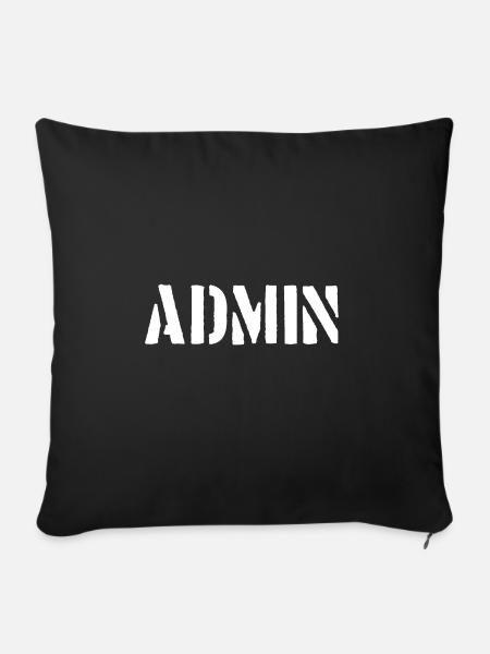 admin - Sofakissen mit Füllung 45 x 45 cm - Schwarz