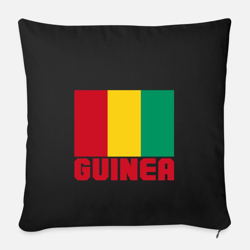 Guinea - Sofakissen mit Füllung 45 x 45 cm - Schwarz