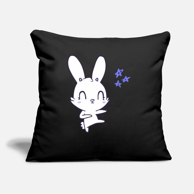 Conception de lapin Coussin et housse de 45 x 45 cm
