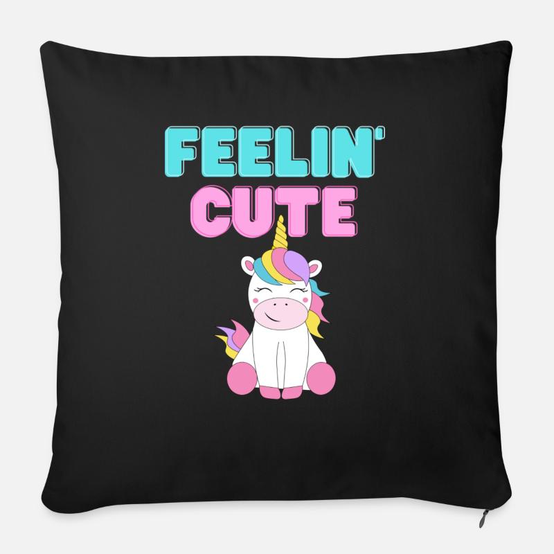 Cute - Sofakissen mit Füllung 45 x 45 cm - Schwarz