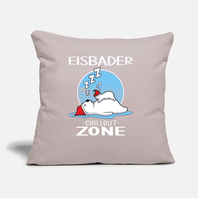Ice Baths Ice Bath Zone Winter Baths Sofa pillow with filling 45cm x 45cm