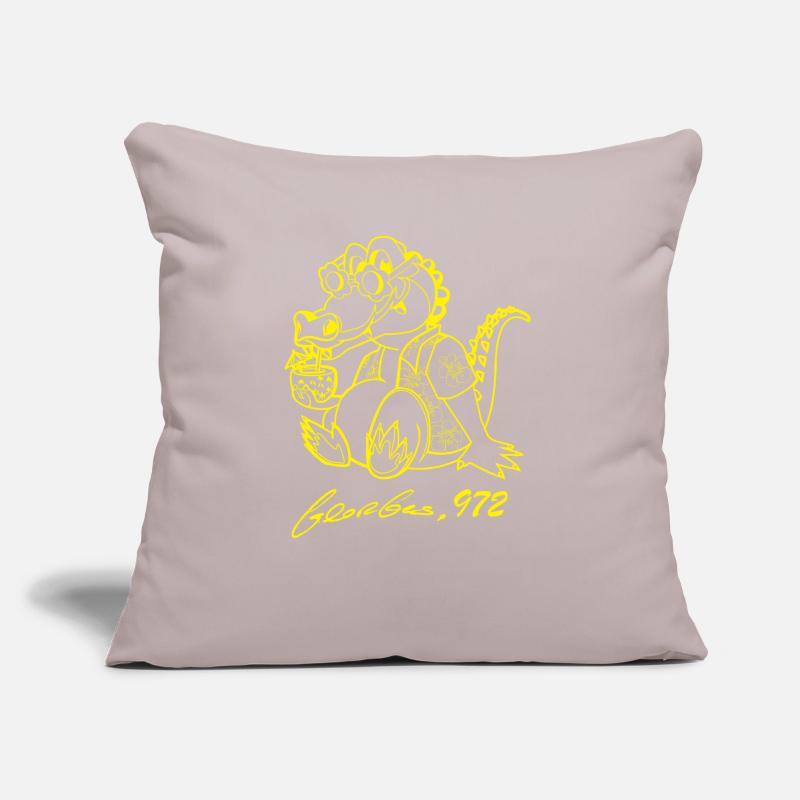 Georges Basic Jaune Coussin et housse de 45 x 45 cm