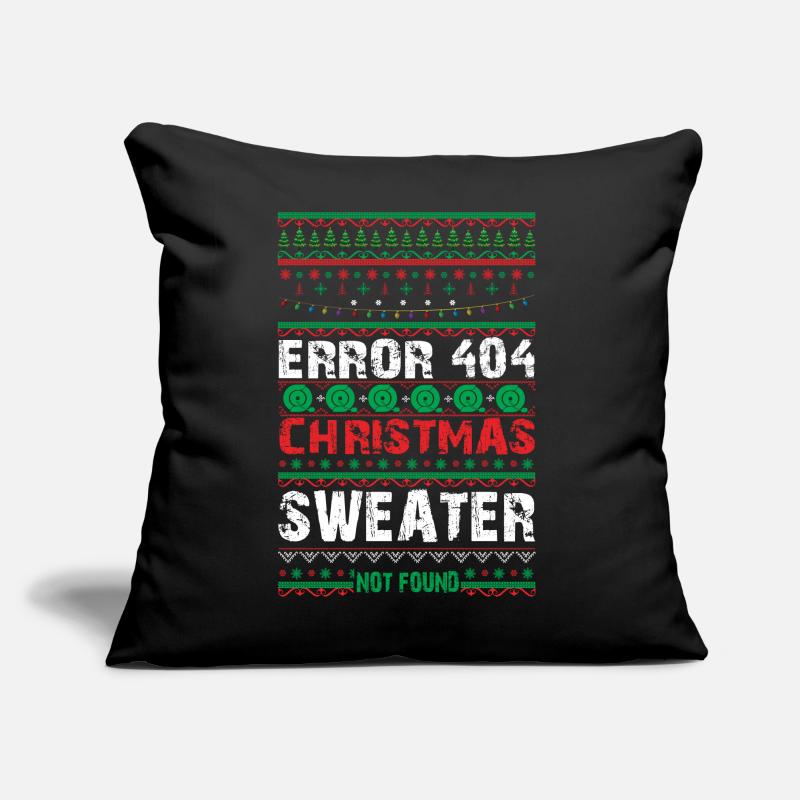 Erreur 404 Pull de Noël Introuvable Ordinateur Coussin et housse de 45 x 45 cm