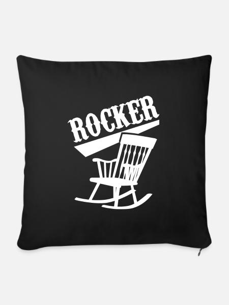 Wippe - Sofakissen mit Füllung 45 x 45 cm - Schwarz
