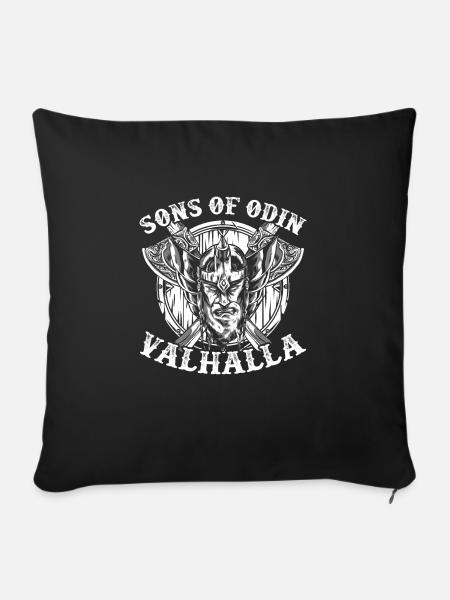 Söhne Von Odin Walhalla - Sofakissen mit Füllung 45 x 45 cm - Schwarz