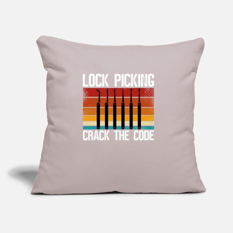 Le lockpicking déchiffre le code Coussin et housse de 45 x 45 cm