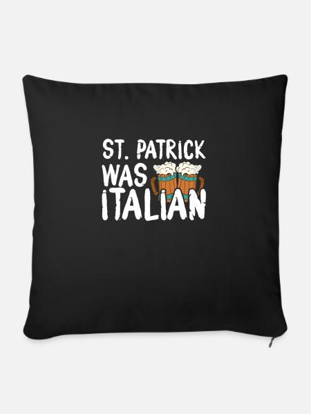 St. Patrick War Italiener - Sofakissen mit Füllung 45 x 45 cm - Schwarz