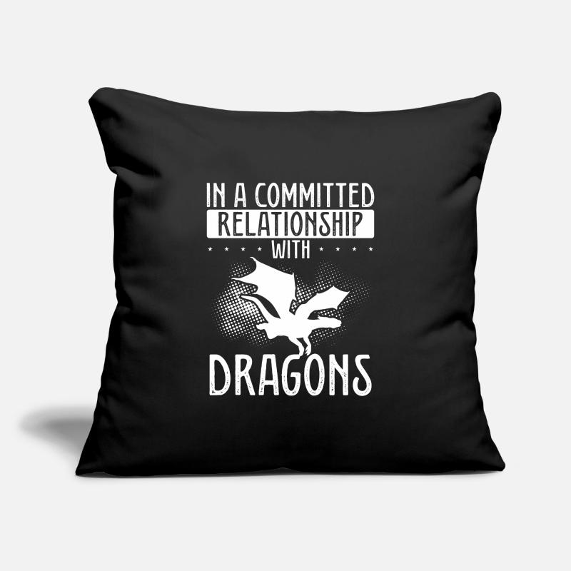 Relation avec les dragons Coussin et housse de 45 x 45 cm