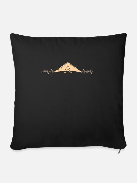 Frequenz Des Drachenfliegens - Sofakissen mit Füllung 45 x 45 cm - Schwarz