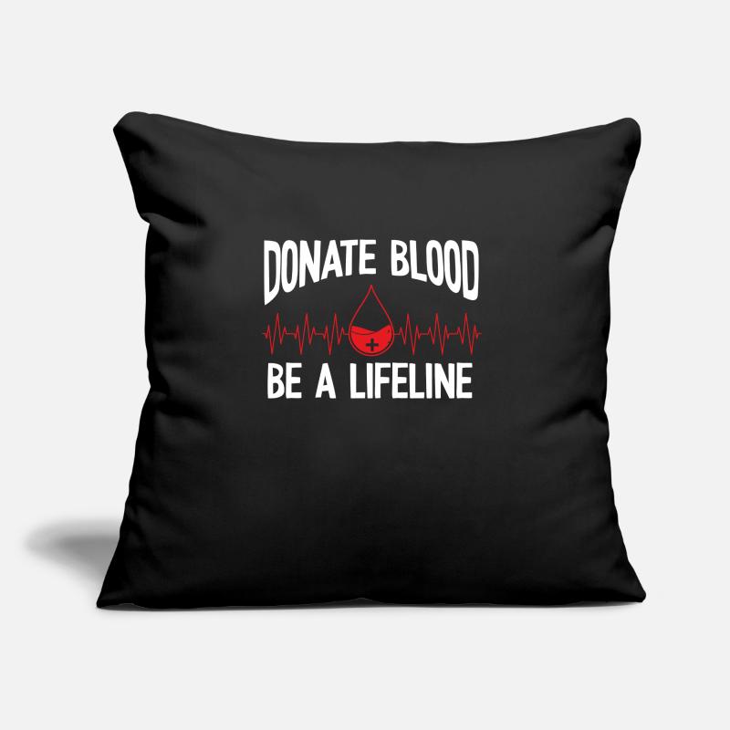 Blut Spenden Ist Eine Lebensader Sofakissen mit Füllung 45 x 45 cm