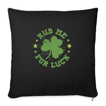 Irlande Origine irlandaise Couleurs nationales Drapeau - Coussin et housse de 45 x 45 cm - noir - Devant