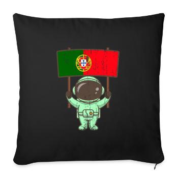 Portugal Heimat Abstammung Flagge National - Sofakissen mit Füllung 45 x 45 cm - Schwarz - Vorne
