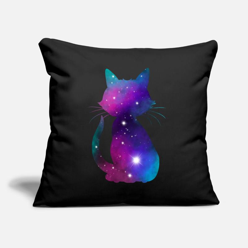 Chat Galaxy Coussin et housse de 45 x 45 cm