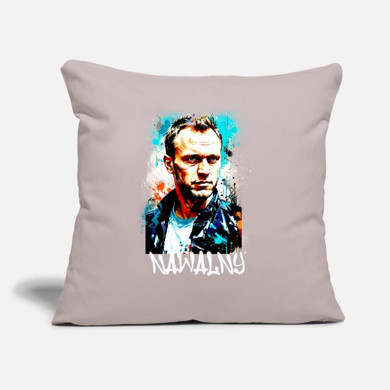héros,navalny,graffiti,drapeau,russie Coussin et housse de 45 x 45 cm