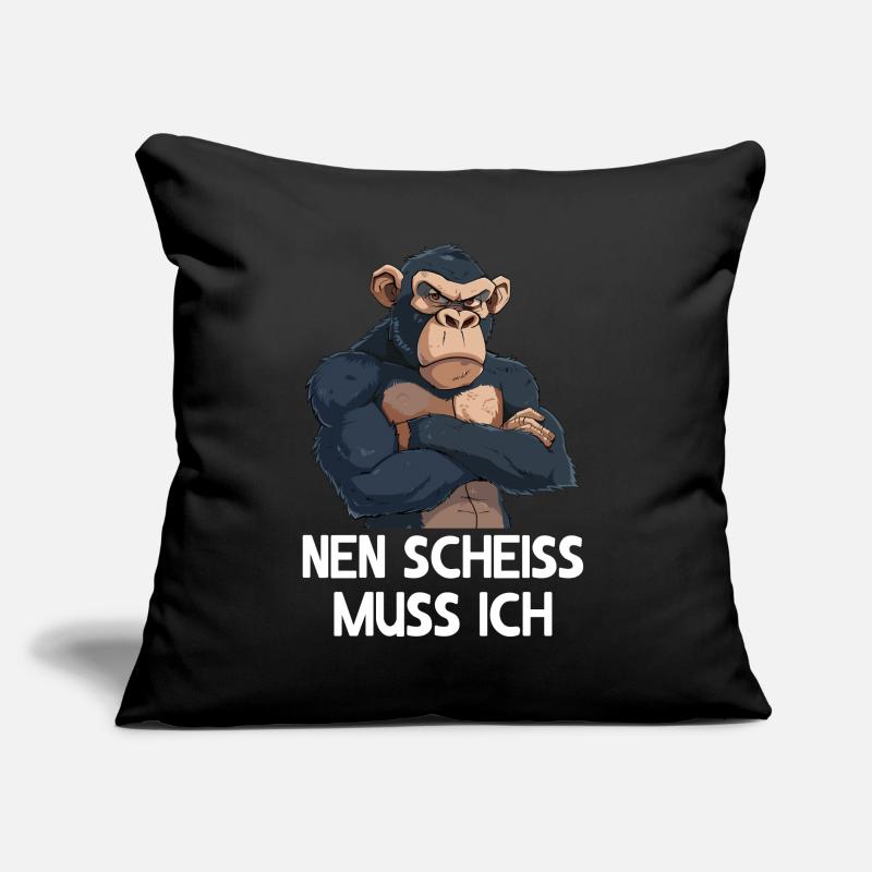 Singe chimpanzé primate je dois baiser Coussin et housse de 45 x 45 cm