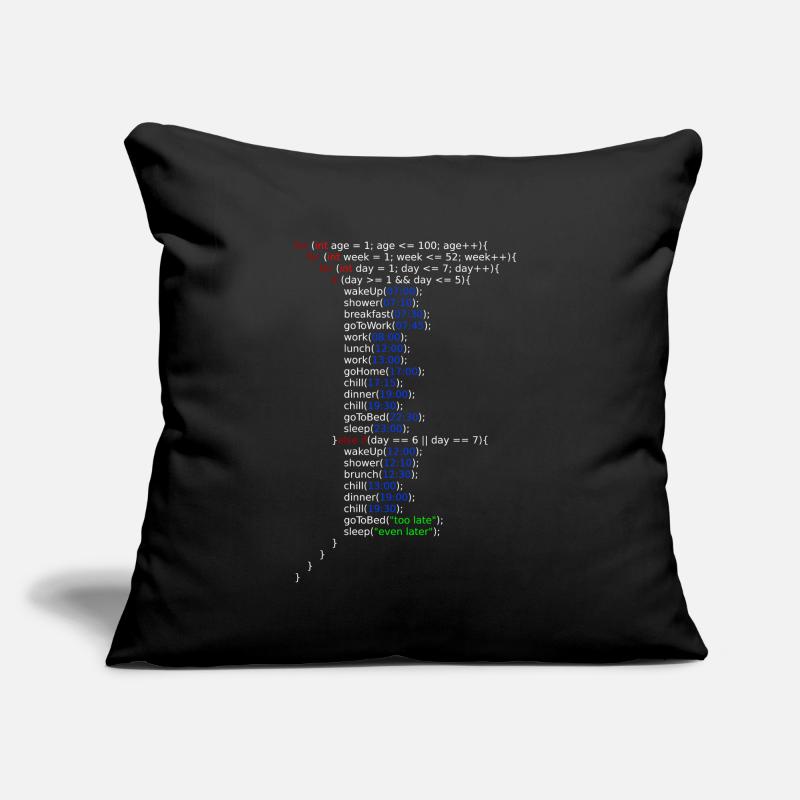 Ma vie - Java Code Coussin et housse de 45 x 45 cm