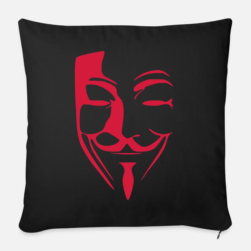 Anonymous - Sofakissen mit Füllung 45 x 45 cm - Schwarz