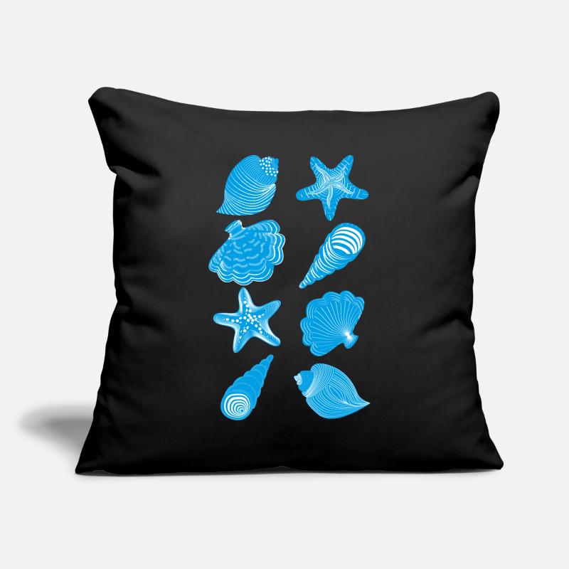 Shells and starfish Sofa pillow with filling 45cm x 45cm