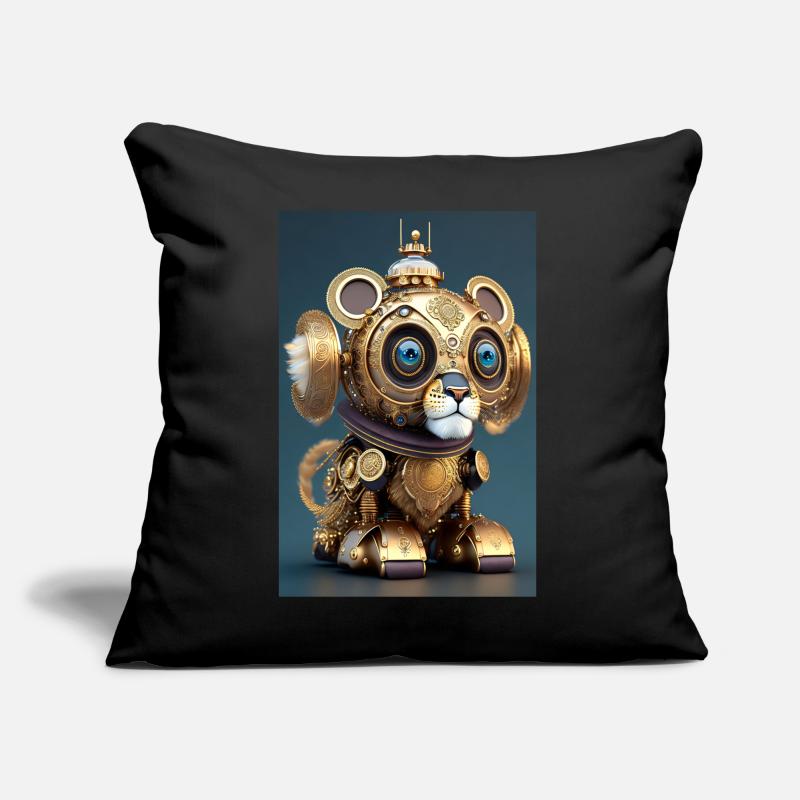 Mignon Clockwork Baby Lion Android Coussin et housse de 45 x 45 cm