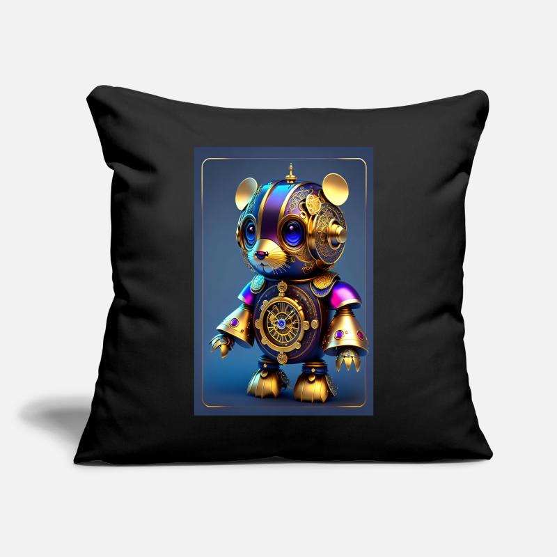 Mignon Clockwork Bébé Hamster Android Coussin et housse de 45 x 45 cm