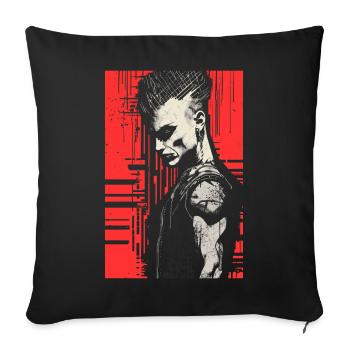 Génération X - Coussin et housse de 45 x 45 cm - noir - Devant