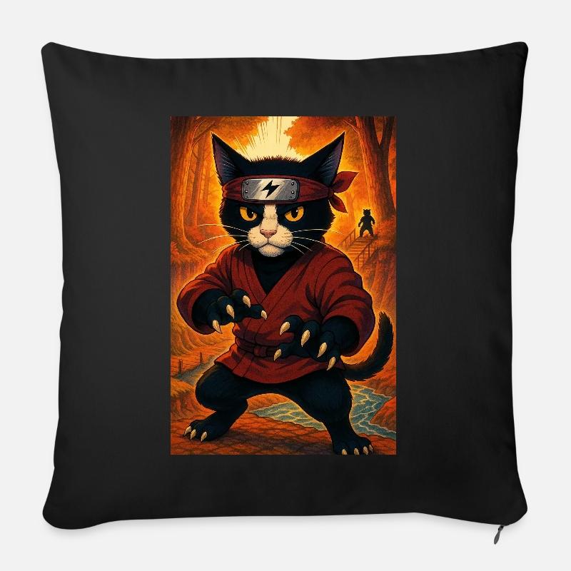 Lokinja bunt - Sofakissen mit Füllung 45 x 45 cm - Schwarz