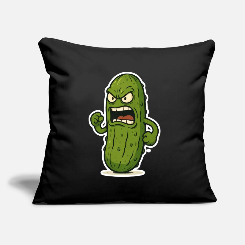 Attaque du concombre Coussin et housse de 45 x 45 cm