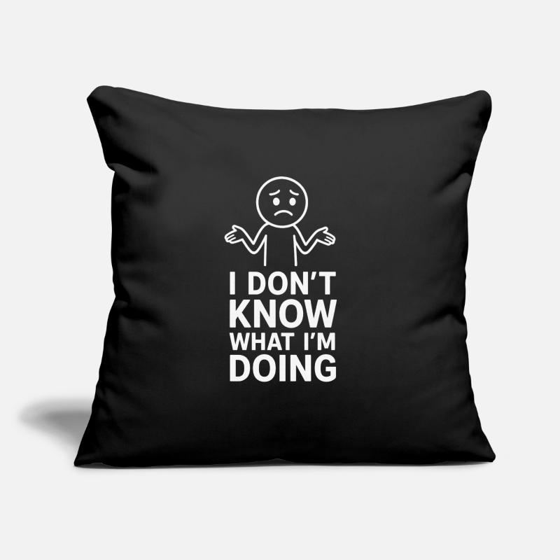 Confused expression sprint for humor and expression Sofa pillow with filling 45cm x 45cm