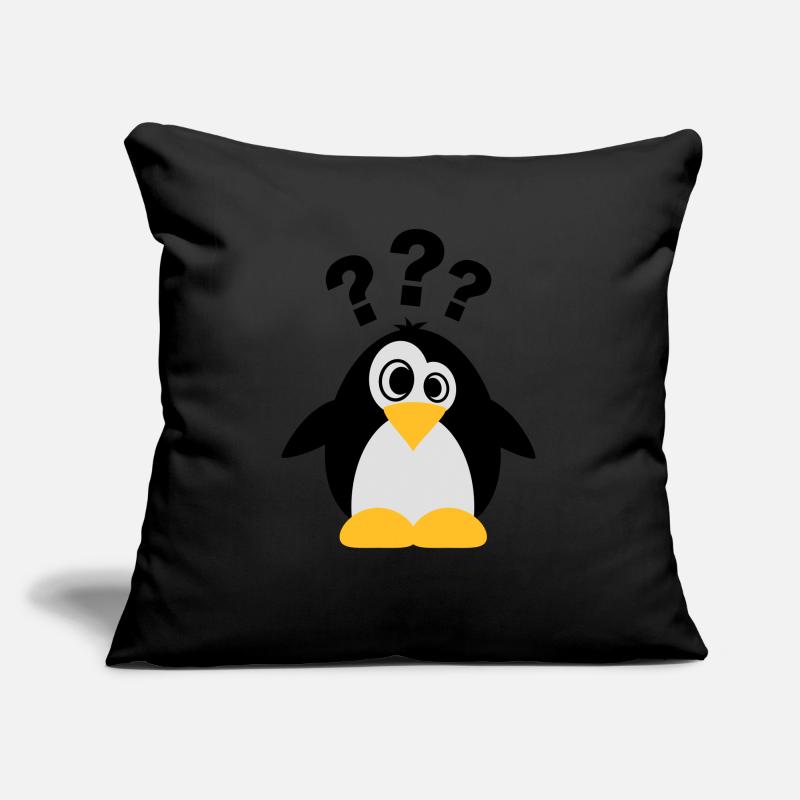 Dummer Pinguin Sofakissen mit Füllung 45 x 45 cm
