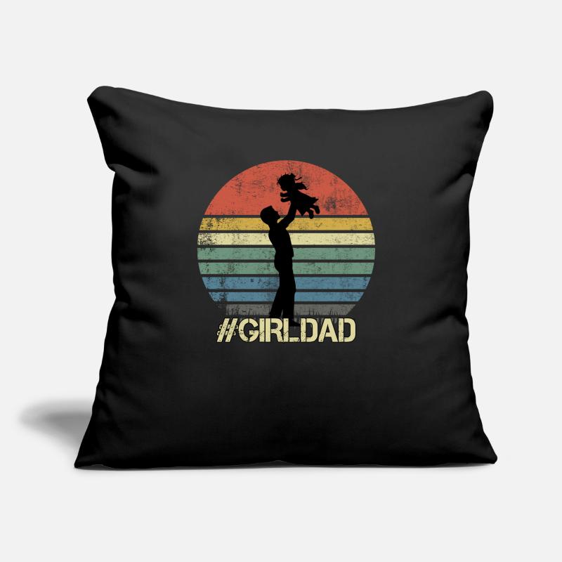Fille papa Coussin et housse de 45 x 45 cm