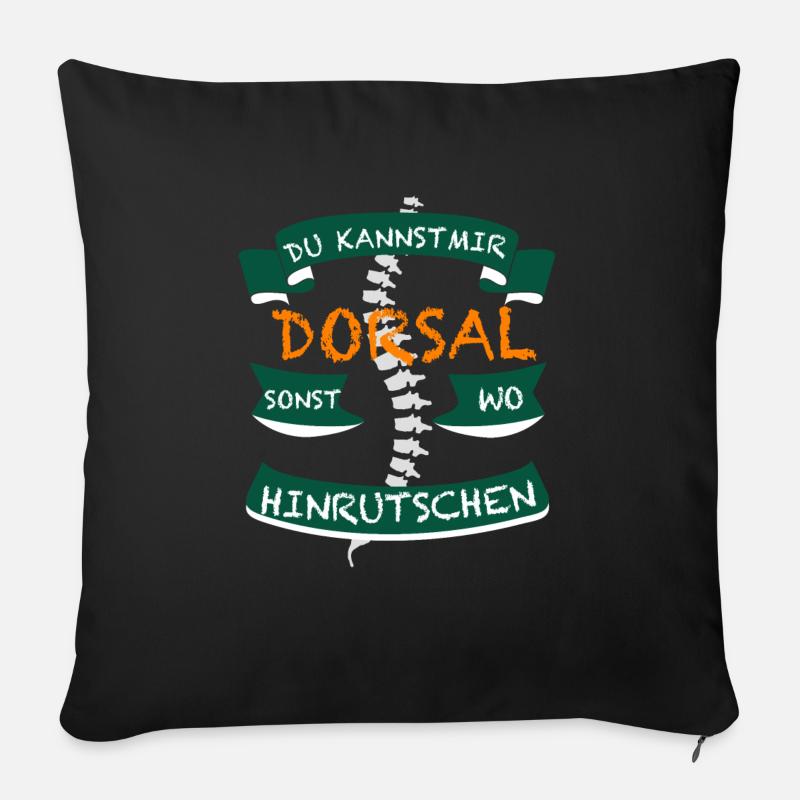 Physiotherapie Medizin Physiotherapeut Training - Sofakissen mit Füllung 45 x 45 cm - Schwarz