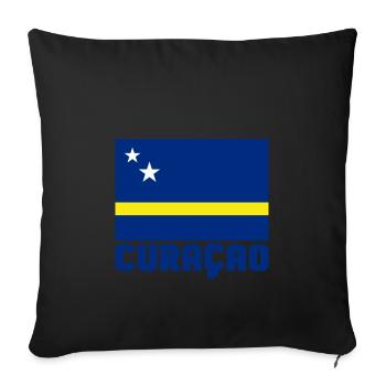 Curaçao - Sofakissen mit Füllung 45 x 45 cm - Schwarz - Vorne