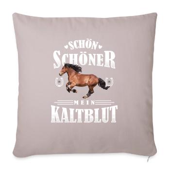 Schön Schöner Mein Kaltblut - Sofakissen mit Füllung 45 x 45 cm - helles Taupe - Vorne