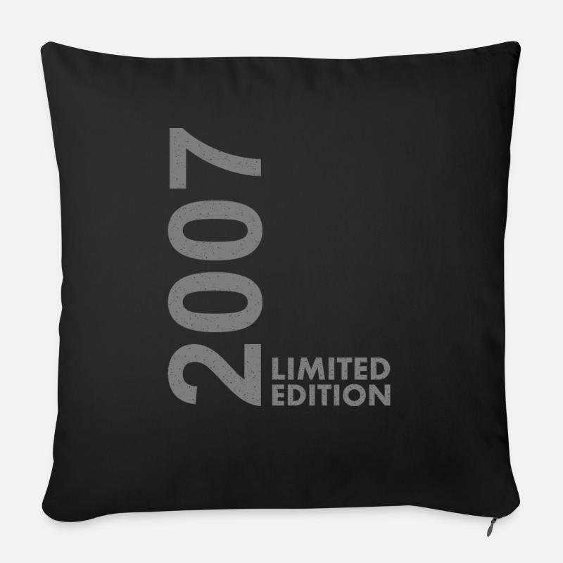 2007 Limited Edition - Sofakissen mit Füllung 45 x 45 cm - Schwarz