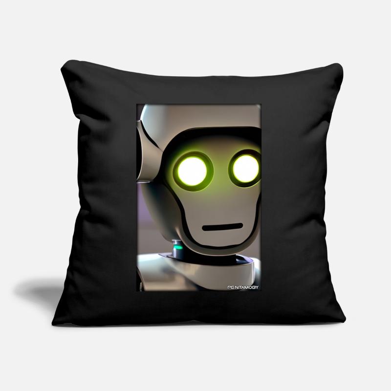 Robot Future Technology Science Android Sofa pillow with filling 45cm x 45cm