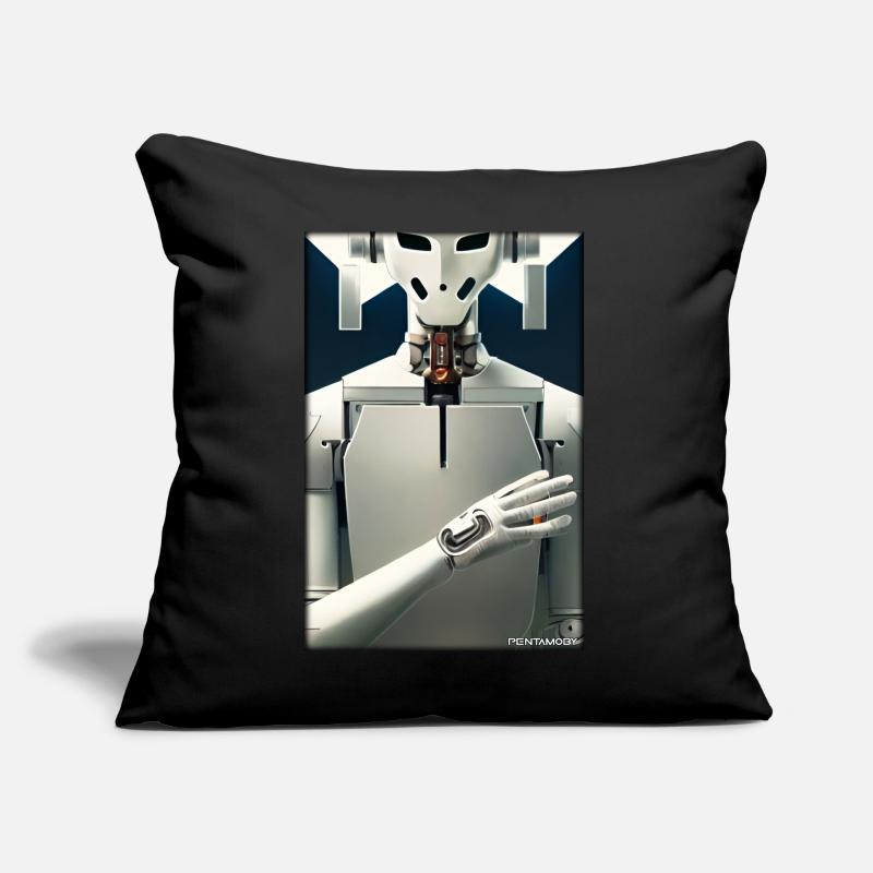 Robot Future Technology Science Android Sofa pillow with filling 45cm x 45cm
