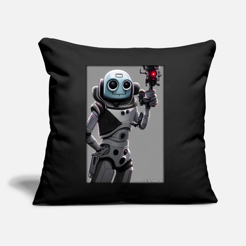 Robot Future Technology Science Android Sofa pillow with filling 45cm x 45cm
