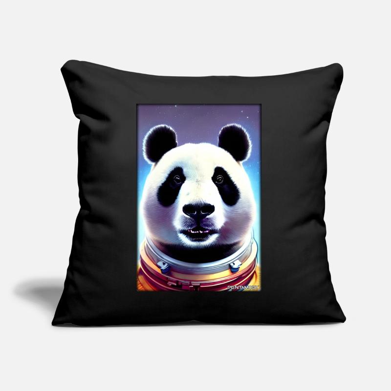 Panda Bear Panda Astronaut Future Sci-Fi Technology Sofa pillow with filling 45cm x 45cm