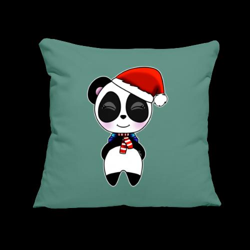 Panda noel bonnet - Coussin et housse de 45 x 45 cm