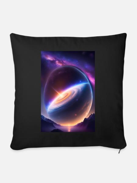 Stellar Cosmos - Sofakissen mit Füllung 45 x 45 cm - Schwarz