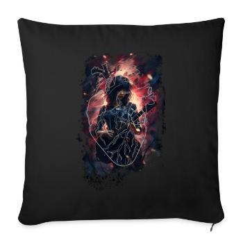 I ♡ Music 2 - Sofa pillow with filling 45cm x 45cm - black - Front