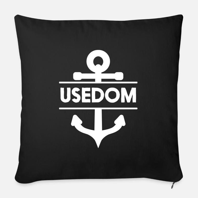 Usedom - Sofakissen mit Füllung 45 x 45 cm - Schwarz