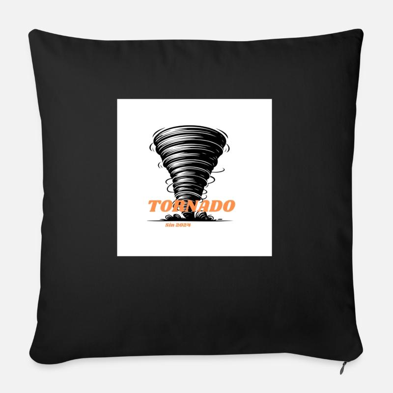 Tornado R1 - Sofakissen mit Füllung 45 x 45 cm - Schwarz