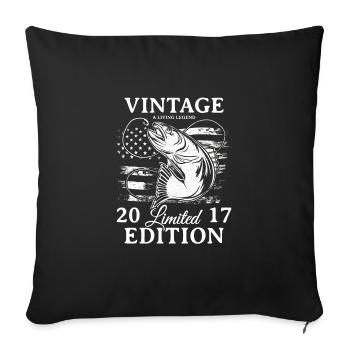 Birthday Vintage 2017 Limited Edition - 2017 - Sofakissen mit Füllung 45 x 45 cm - Schwarz - Vorne